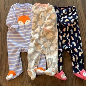 Carters sleep and play zipper set of 3